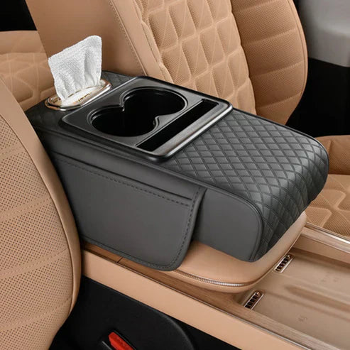 Multifunctional PU Leather Car Armrest Box Mat