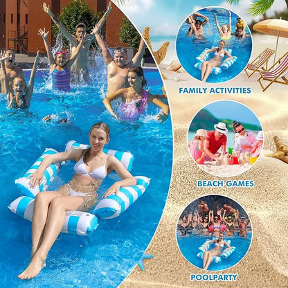 Portable 4-in-1 Inflatable Pool Floats