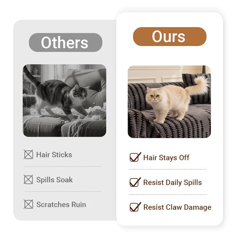 📢50% OFF !⏰Soft Plush Non-Slip Couch Cover