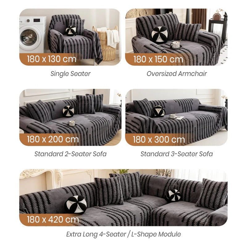 📢50% OFF !⏰Soft Plush Non-Slip Couch Cover