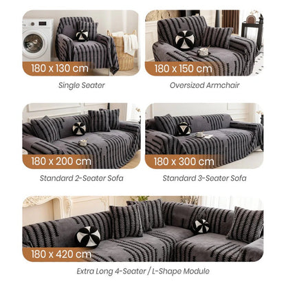 📢50% OFF !⏰Soft Plush Non-Slip Couch Cover