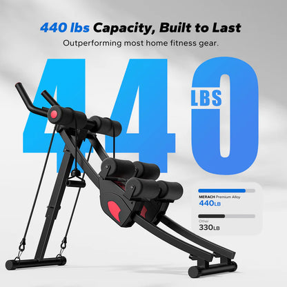 Dual-Track Ab Machine for Core Training