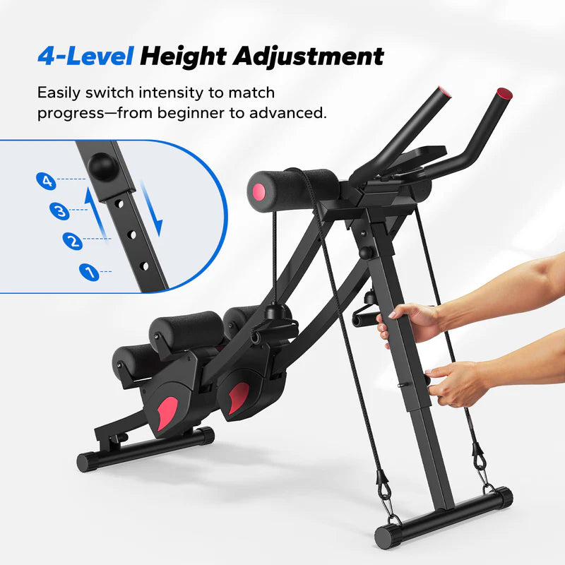 Dual-Track Ab Machine for Core Training