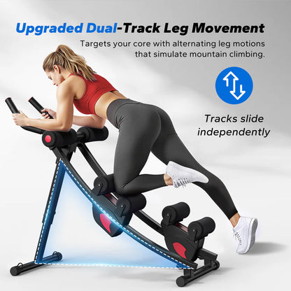 Dual-Track Ab Machine for Core Training