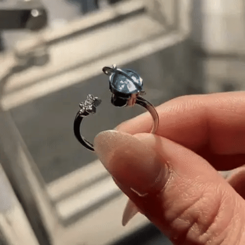 Star and Moon Ring For Daughter