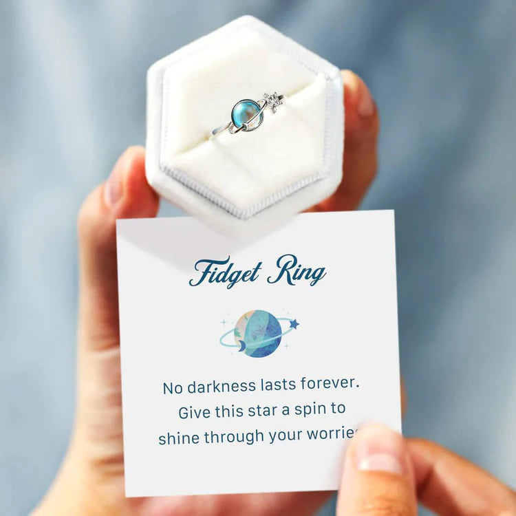 Star and Moon Ring For Daughter
