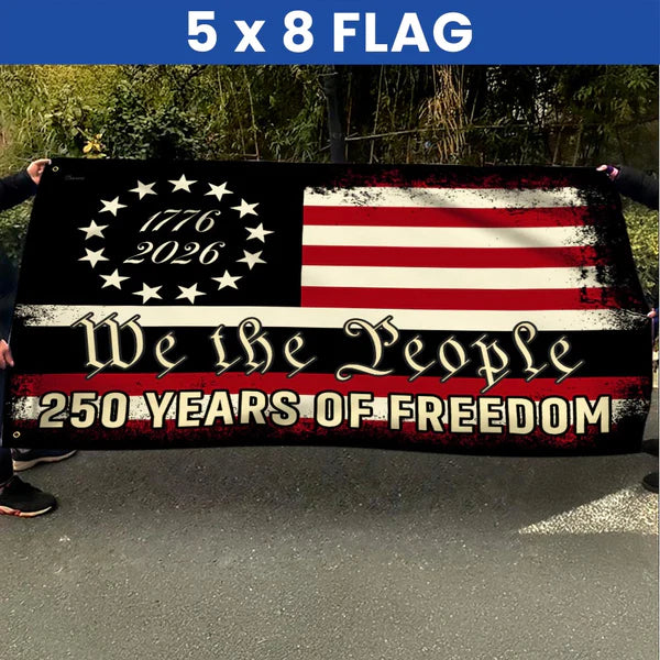 We The People 250 Grommet Flag for Semiquincentennial