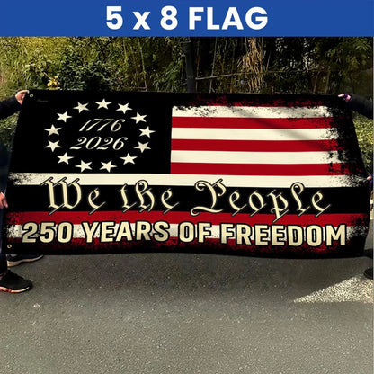 We The People 250 Grommet Flag for Semiquincentennial