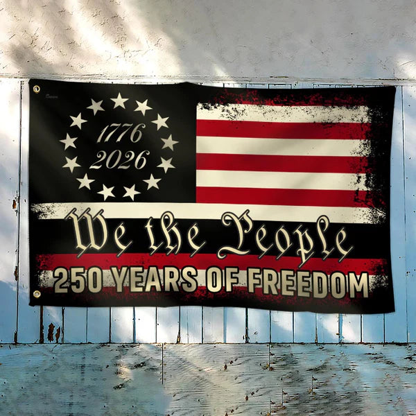 We The People 250 Grommet Flag for Semiquincentennial