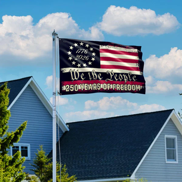 We The People 250 Grommet Flag for Semiquincentennial