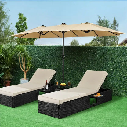 Patio Umbrella with Solar Lights