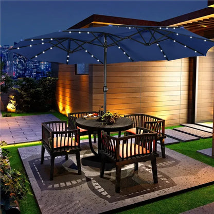 Patio Umbrella with Solar Lights