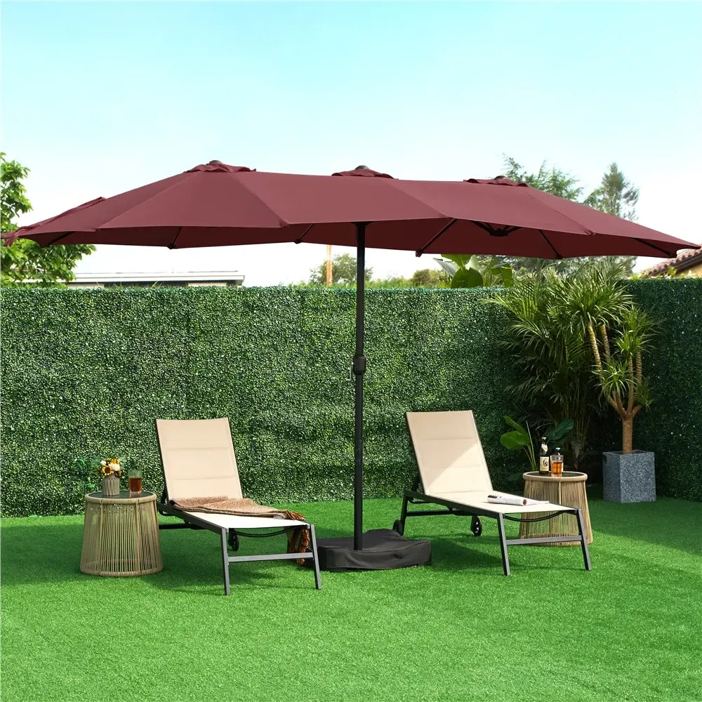 Patio Umbrella with Solar Lights