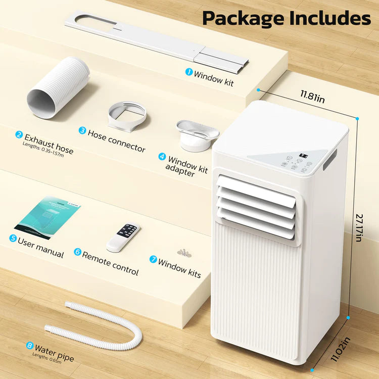 8000/10000 BTU Portable Air Conditioners 4 Modes with with Fast Cooling Self-Evaporation System A4216A