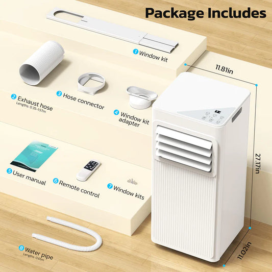 8000/10000 BTU Portable Air Conditioners 4 Modes with with Fast Cooling Self-Evaporation System A4216A