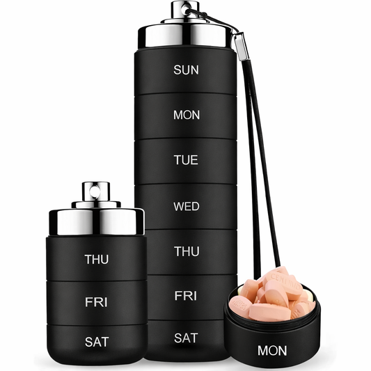 🚀LIMITED OFFER 50% OFF – Shop Now! 🧳💊Metal Travel Pill Organizer