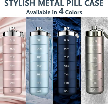 🚀LIMITED OFFER 50% OFF – Shop Now! 🧳💊Metal Travel Pill Organizer