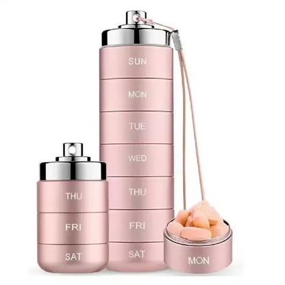 🚀LIMITED OFFER 50% OFF – Shop Now! 🧳💊Metal Travel Pill Organizer