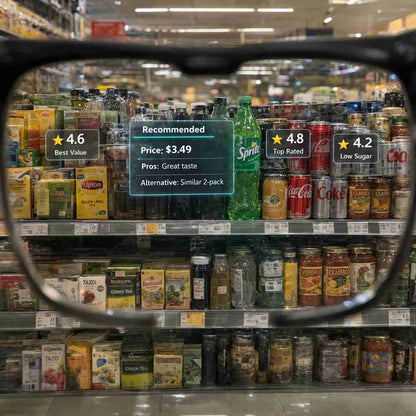 AI Smart Camera Glasses with AR Navigation, Real-Time Translation