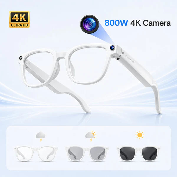 AI Smart Camera Glasses with AR Navigation, Real-Time Translation