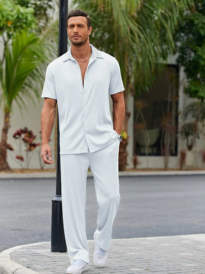Casual Loose Fit Shirt Sets