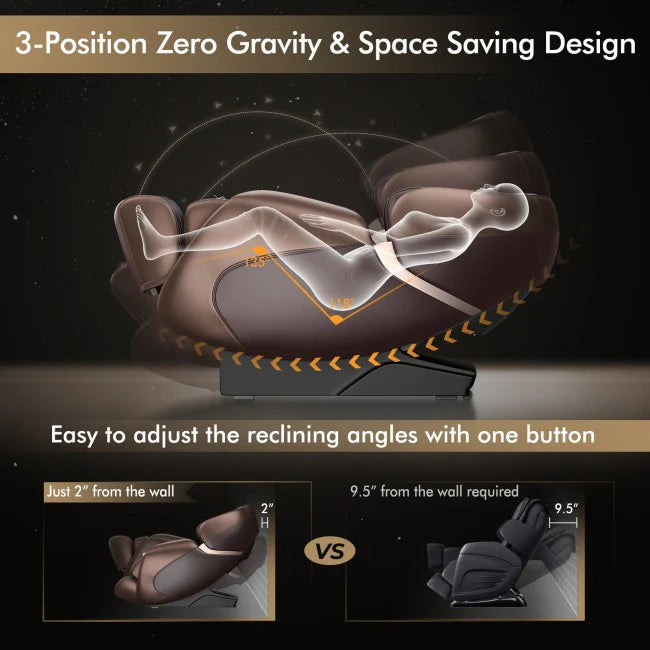 Zero-Gravity Shiatsu Massage Chair With Heating (SL-Track)