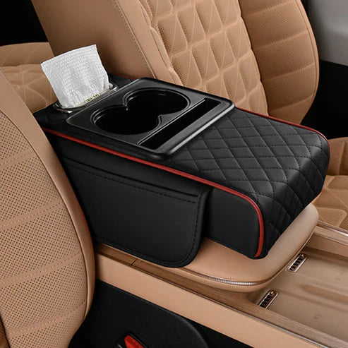 Multifunctional PU Leather Car Armrest Box Mat