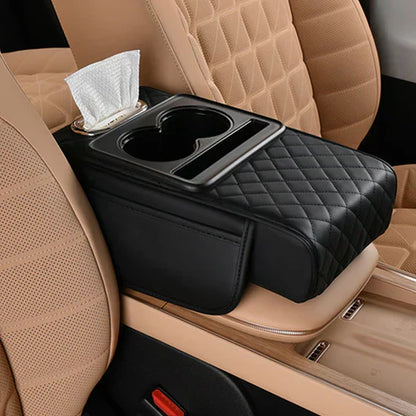 Multifunctional PU Leather Car Armrest Box Mat