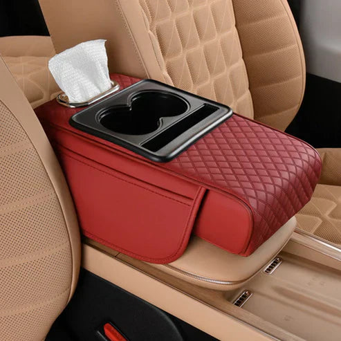 Multifunctional PU Leather Car Armrest Box Mat