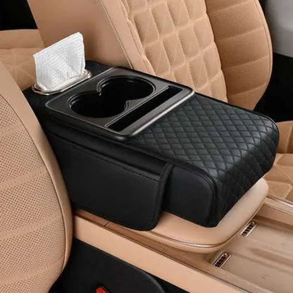Multifunctional PU Leather Car Armrest Box Mat