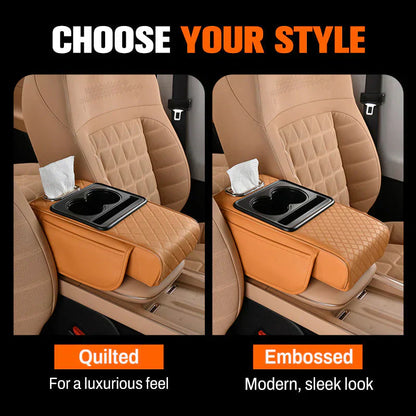 Multifunctional PU Leather Car Armrest Box Mat