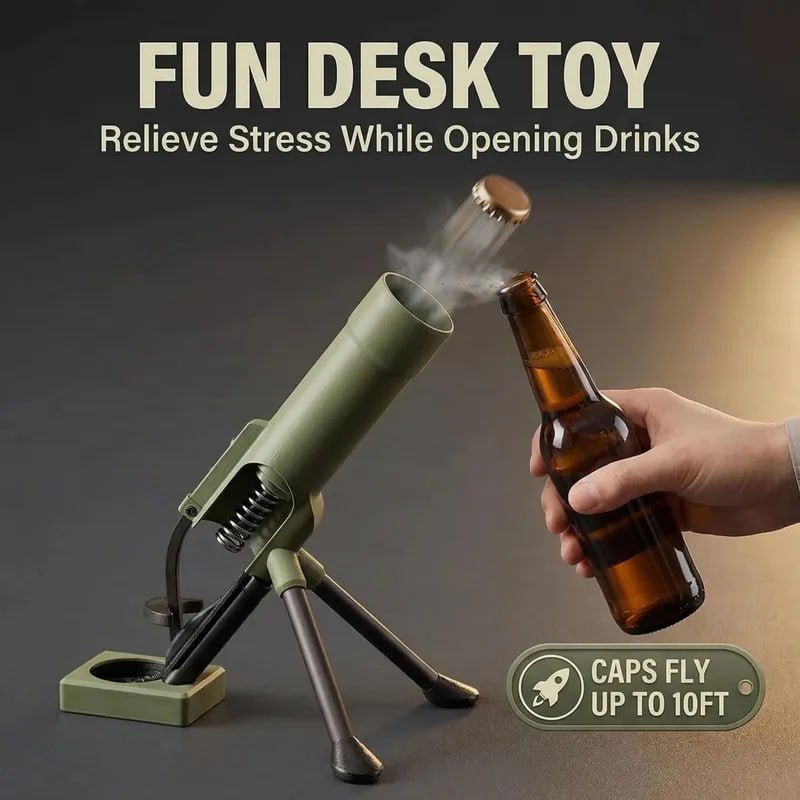 🔥Best Seller - Last Day 50% OFF✨Hands-Free Beer Bottle Opener Push-Style Kitchen Bar Tool 2026 🍻🔥