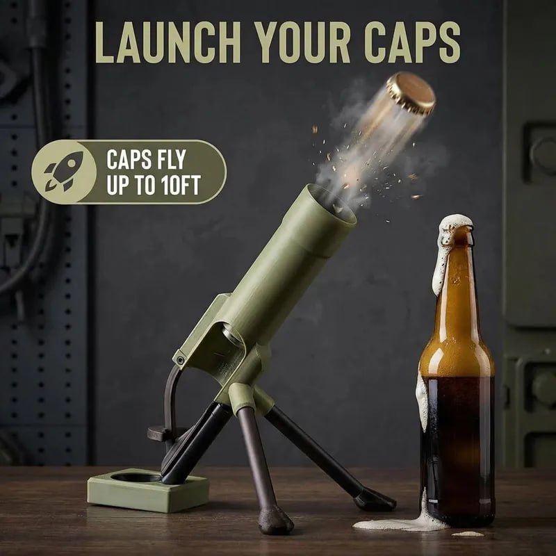 🔥Best Seller - Last Day 50% OFF✨Hands-Free Beer Bottle Opener Push-Style Kitchen Bar Tool 2026 🍻🔥