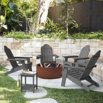 Pocklad Foldable Adirondack Chairs with Cup Holders
