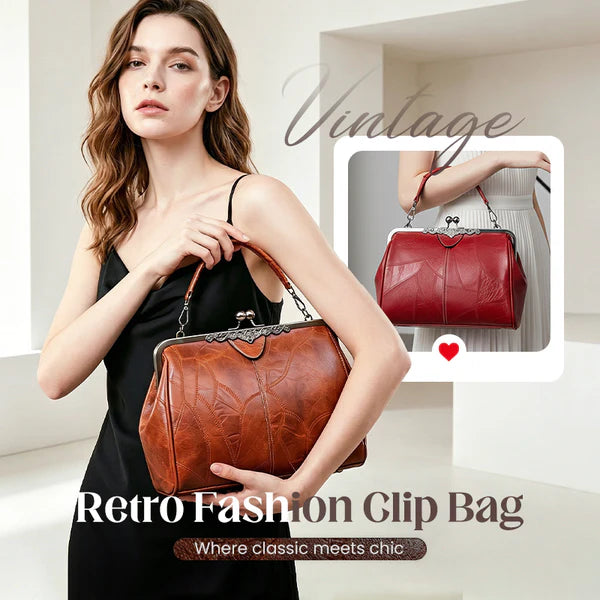 👜 2026 New Retro Fashion Clip Bag👛Combining Elegance and Practicality!