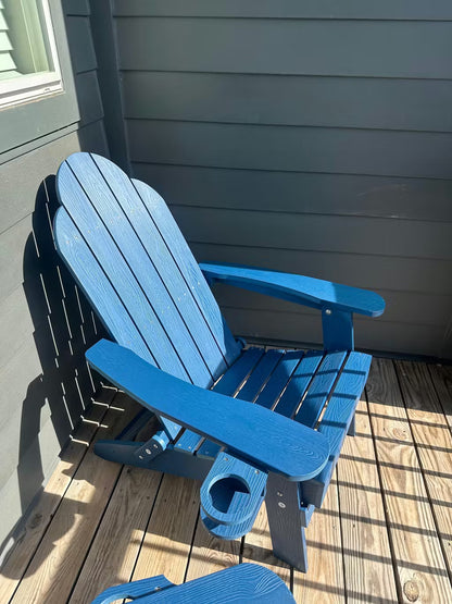 Pocklad Foldable Adirondack Chairs with Cup Holders