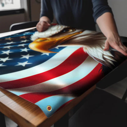 America 250th Anniversary Patriotic Eagle American Grommet Flag